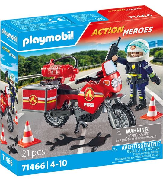 PLAYMOBIL Action Heroes Brandweer op de plaats van het ongeval - 71466