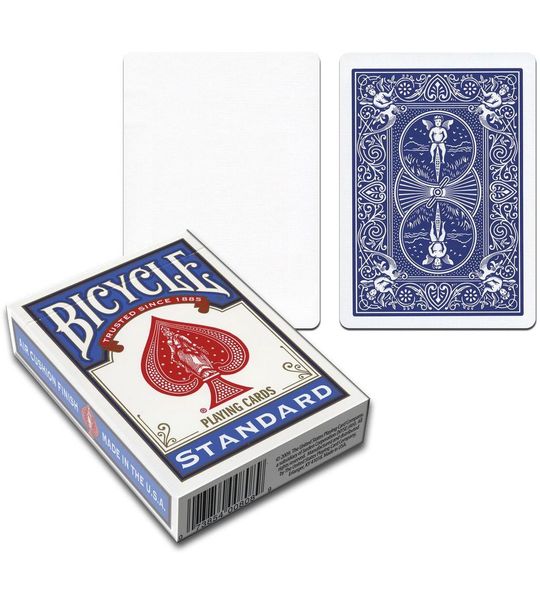 Bicycle speelkaarten goocheltrucs blauw blanco magische kaarten.