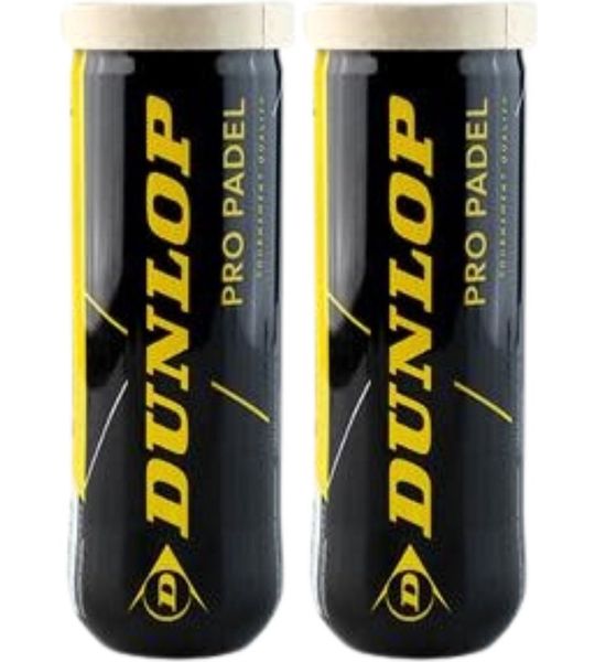 Dunlop Pro Padelbal - 6 Ballen - Gasgevuld - Geel