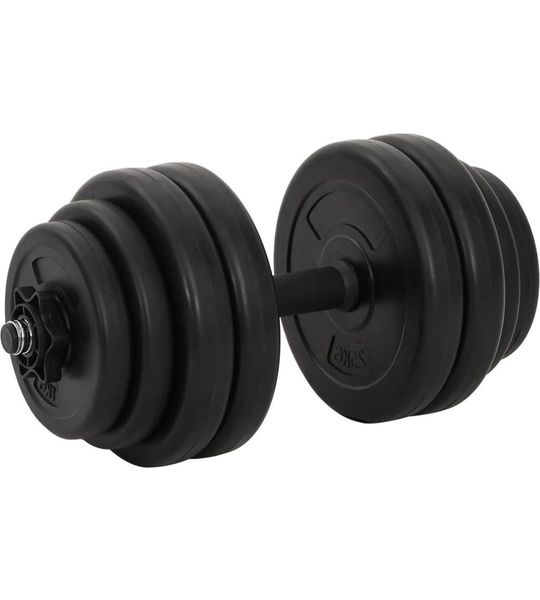 vidaXL Halterset 2x15 kg - Compleet & Verstelbaar