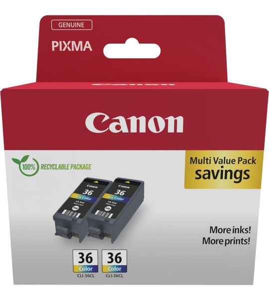 Canon CLI-36 twinpack kleur