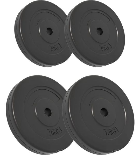 vidaXL Halterschijven 30kg Beton - Set van 4