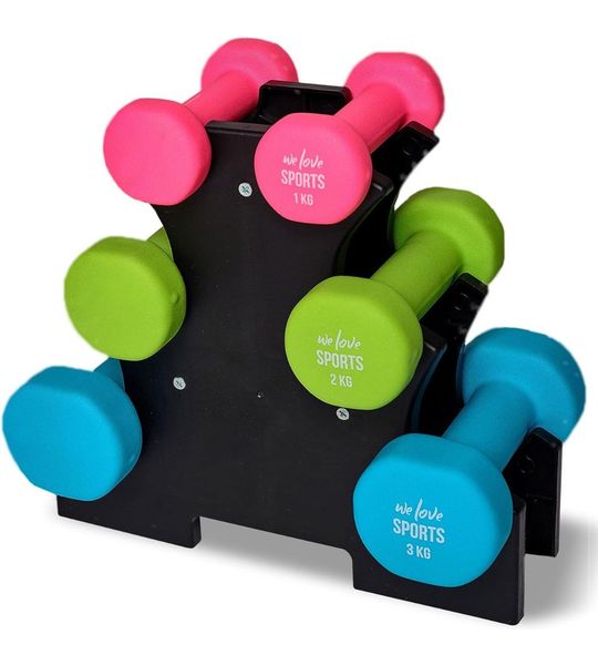 mavoa® Halterset - Halterstang - Halterstang met gewichten