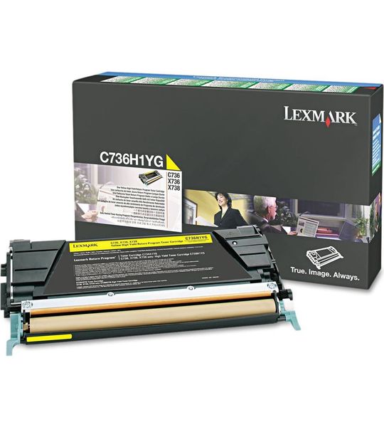 Lexmark C736, X736, X738 geel