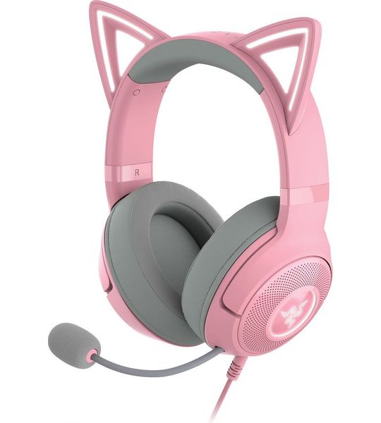 Razer Kraken Kitty V2 Bedrade PC Gaming headset Roze
