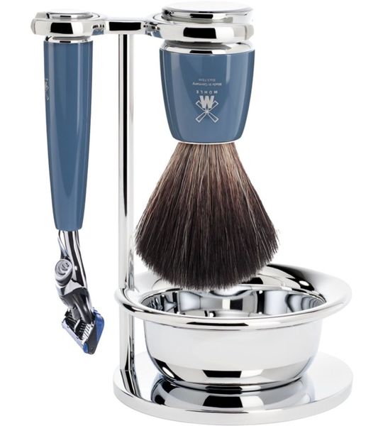 MÜHLE -Scheerset Rytmo 4-delig - Petrol - Fusion