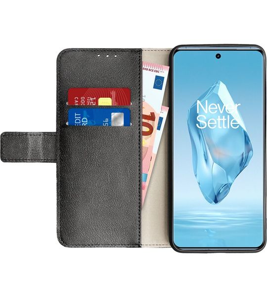 Just in Case Wallet OnePlus 12R Book Case Zwart