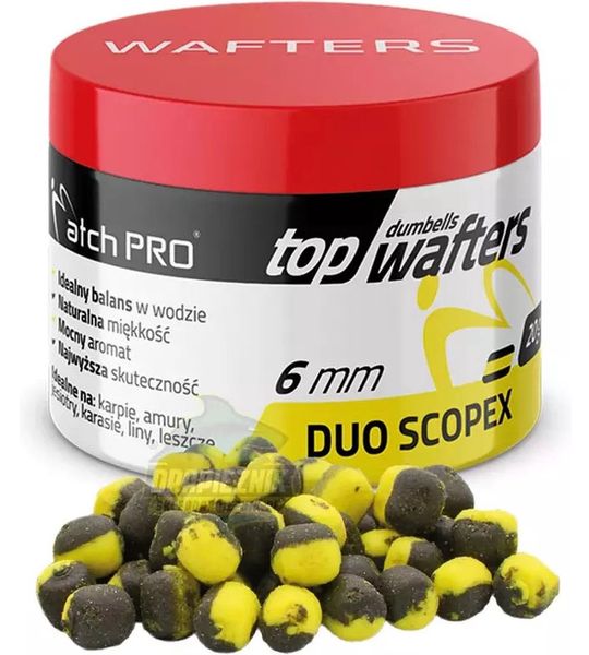 MatchPro Top Dumbell Duo Wafters 6mm 20gr - Smaak : Scopex