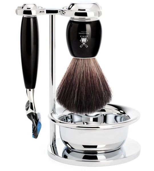 MÜHLE -Scheerset Vivo 4-delig - Zwart - Fusion