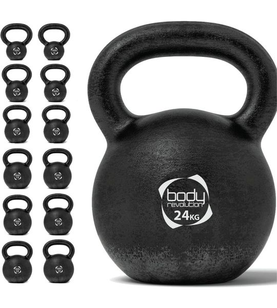 Body Revolution 24kg kettlebell – Stevige grip, stabiele onderkant