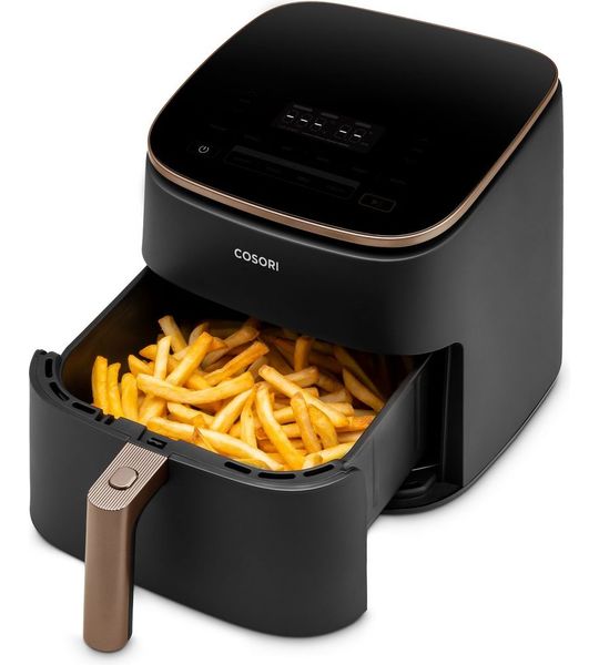 Cosori TurboBlaze Airfryer - XL 6L - inclusief spiezenrek en 5 spiesjes - Zwart
