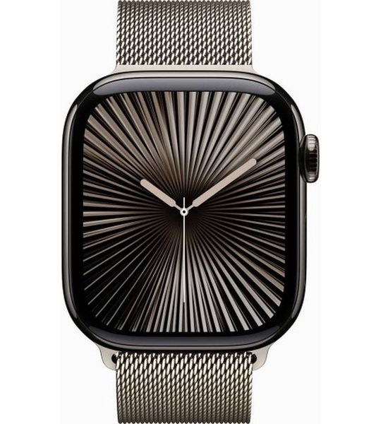 Apple Watch Series 10 4G 46mm Titanium Zilver Milanese Band M/L