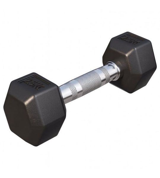 Gorilla Sports Dumbbell - 1 x 2,5 kg - Gietijzer - Hexagon - Halter
