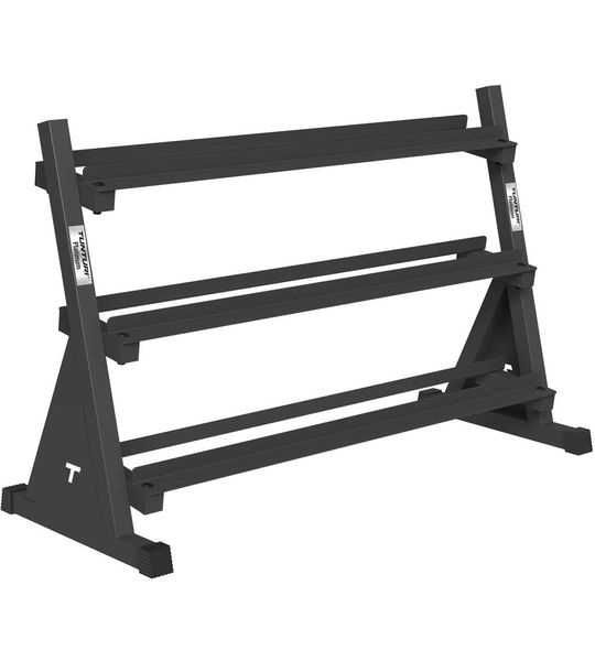 Tunturi Platinum Hexa Rubber Dumbbell Rack - Dumbbell rek - Zwart