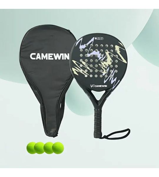 Bovista Padel Racket - Padelrackets - Padelracket - Geel Paars