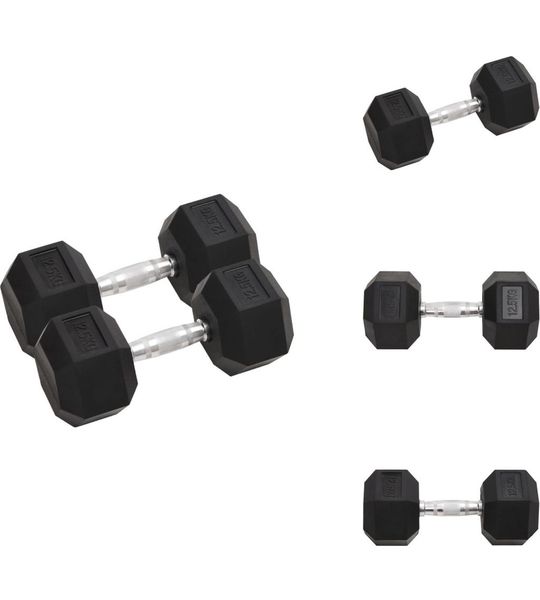 vidaXL Halter - Halters - Halterset - Gewicht - Halters 2 st 25 kg gietijzer