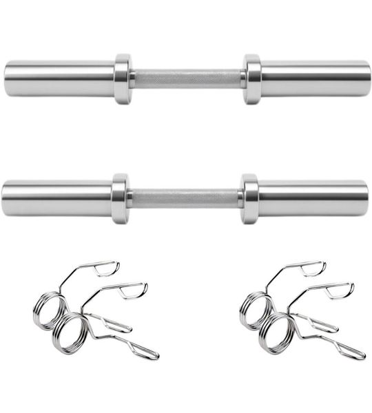 Olympische Dumbbell Set – 2 stangen (50 mm) + 4 sluiters