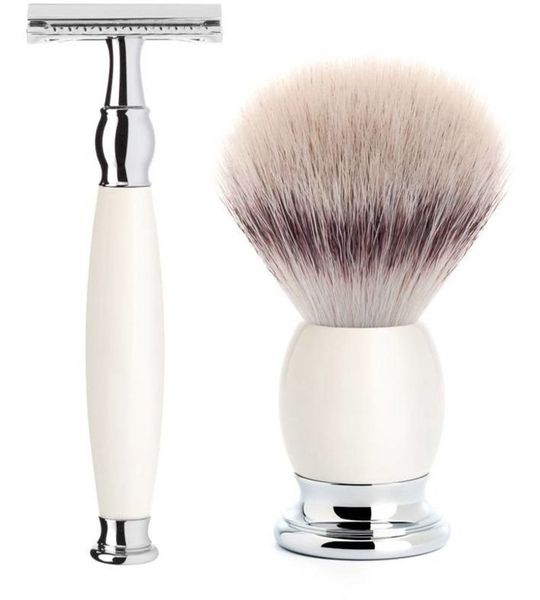 MÜHLE -Scheerset Sophist 3-delig - Porselein - Saf.Razor