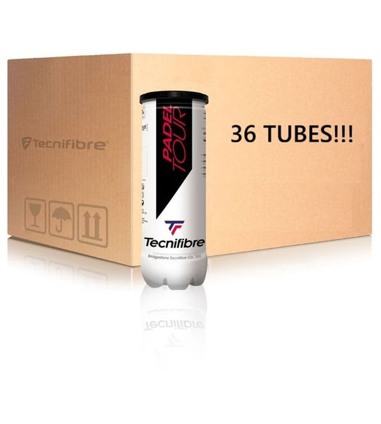 Tecnifibre TOUR doos padel ballen - 36*3 - Grote verpakking