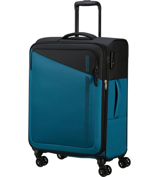 American Tourister Daring Dash Expandable Spinner 66cm Black/Blue