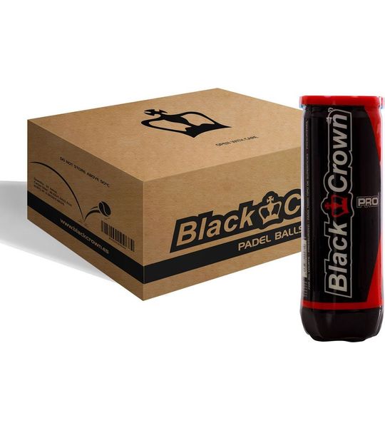 Black Crown Pro Padelballendoos Goud 24 x 3 Balls