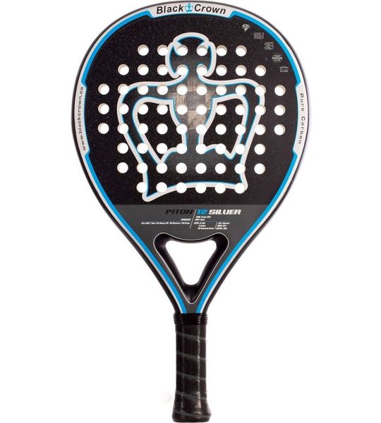Black Crown Piton 12 Silver - 12K (Rond) - 2024 padel racket