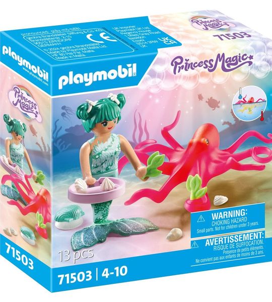 PLAYMOBIL Princess Magic Zeemeermin met van kleur veranderende octopus - 71503