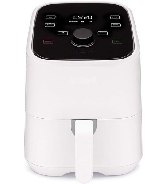 SCH® Mini airfryer - Airfryer - Airfryer klein - Wit - 22cm x 28cm x 27cm