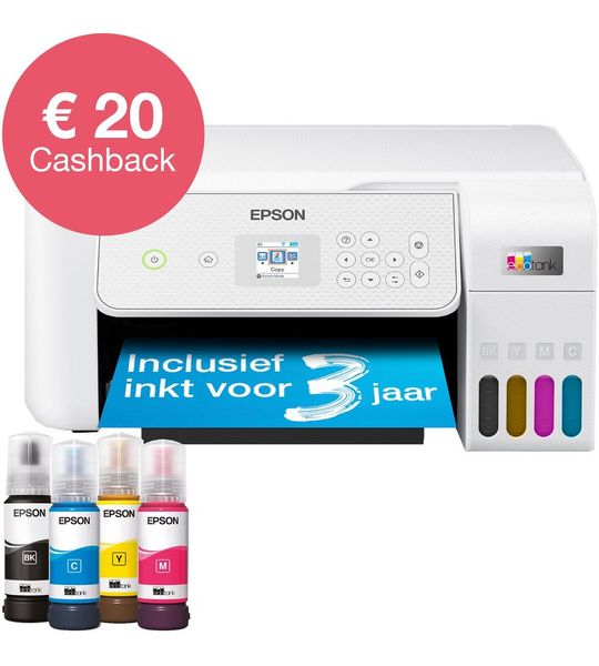 Epson EcoTank ET-2876 All-in-one inkjet printer Wit
