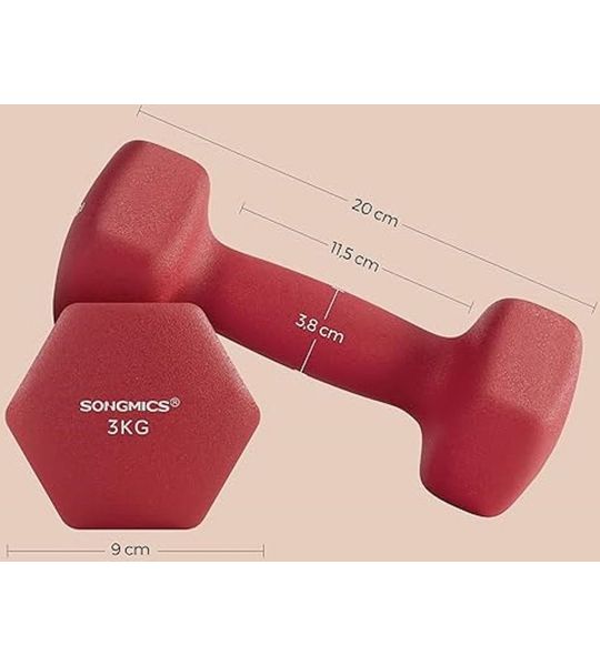 dumbbell set 2 x 3 kg