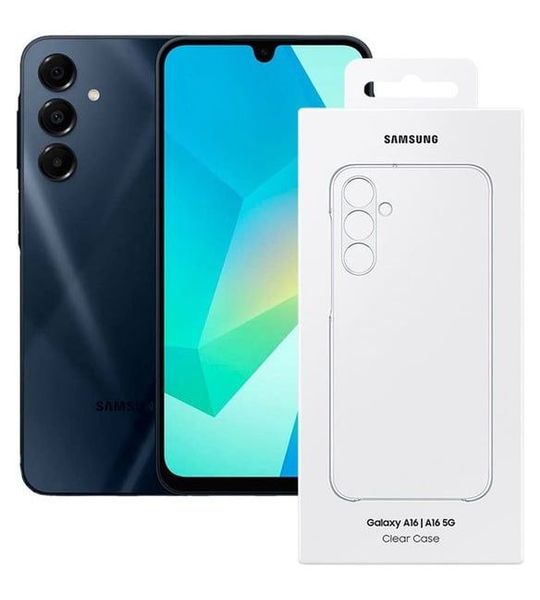 Samsung Galaxy A16 128GB 4G + Clear Case + Screenprotector Smartphone