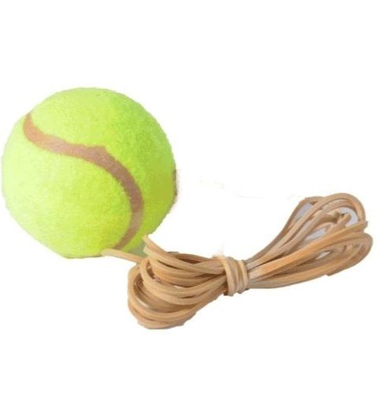 Tennisbal met elastiek voor tennistrainer