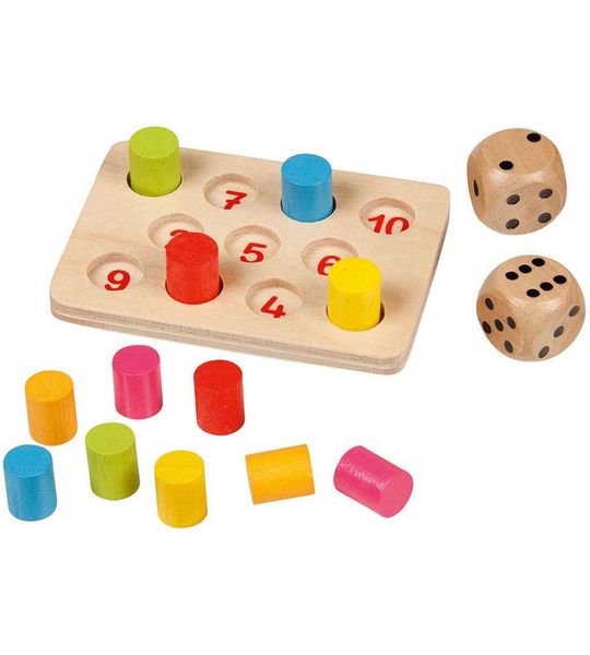 Goki Hout Shut the Box Mini Spel