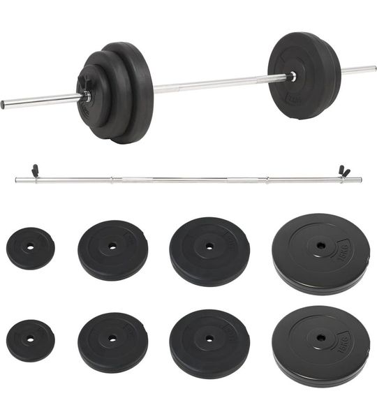 vidaXL Halterset - 60 kg - Compleet met accessoires