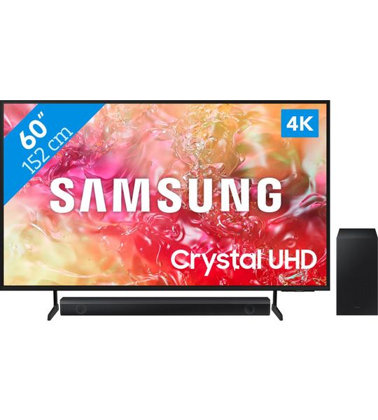 Samsung Crystal UHD 60DU7100 (2024) + Soundbar