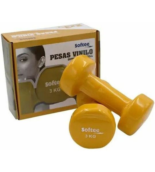 Dumbbells Softee 0024106 Yellow 3 Kg