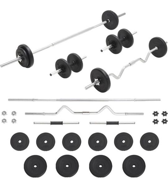 vidaXL Halterset 30 kg - Compleet en Duurzaam