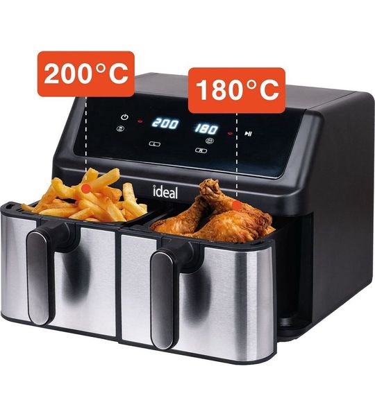 Luchtfriteuse Eldom IK1500 dualcrisp Zwart 2000 W 9 L