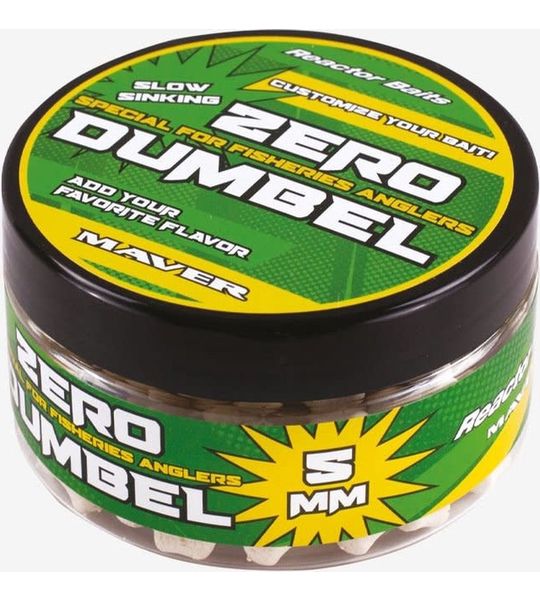 Maver Reactor Baits Zero Dumbel 5mm Slow Sinking (40g) - Kleur : Natural