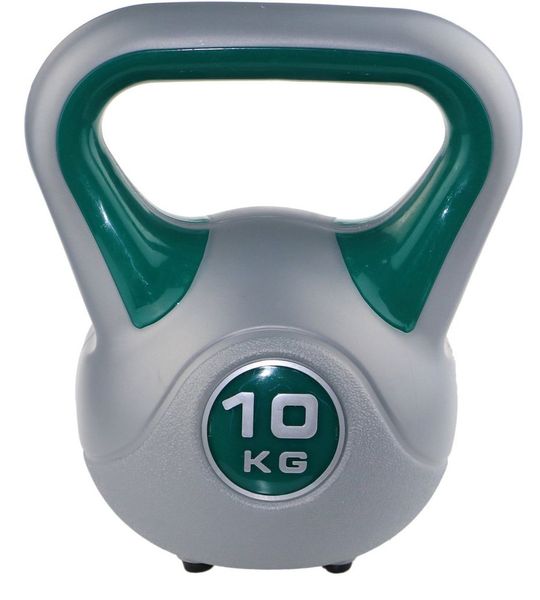 Unyqoos® Vinyl Kettlebell van 10 kg voor veelzijdige krachttraining en fitness