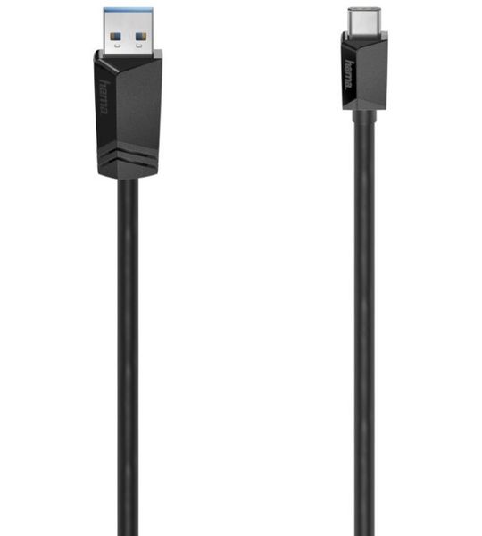 Hama USB-C-kabel, USB-C-stekker - USB-A-stekker, USB 3.2 Gen1, 5 Gbit/s, 0,25 m Kabel