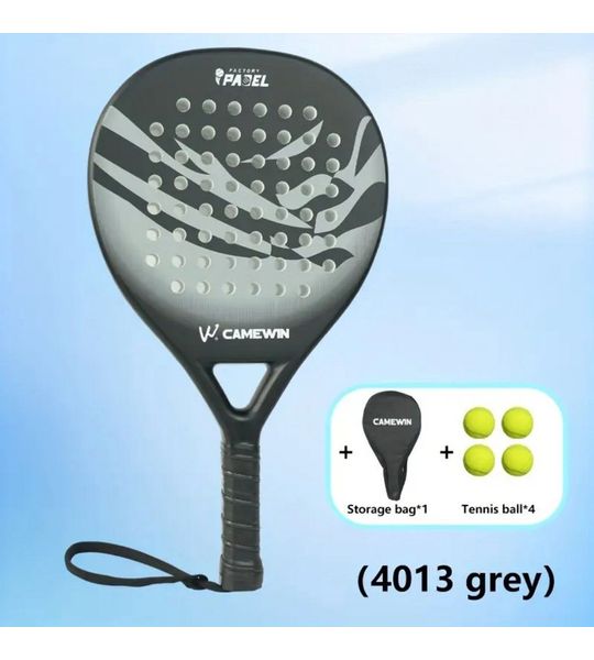 Nivard Padel Racket - Padelrackets - Padelracket - Grijs