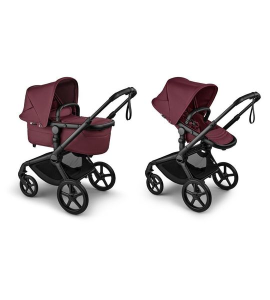 Kinderwagen Bugaboo Fox5 Renew Compleet Black/Dark Cherry