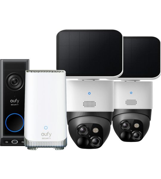 EufyCam Solo Cam S340 2-pack + Homebase 3 + Video Doorbell E340