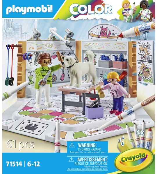 PLAYMOBIL Color Hondensalon - 71514
