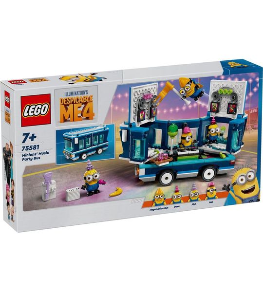 LEGO Despicable Me 4 - Muzikale feestbus van de Minions - 75581