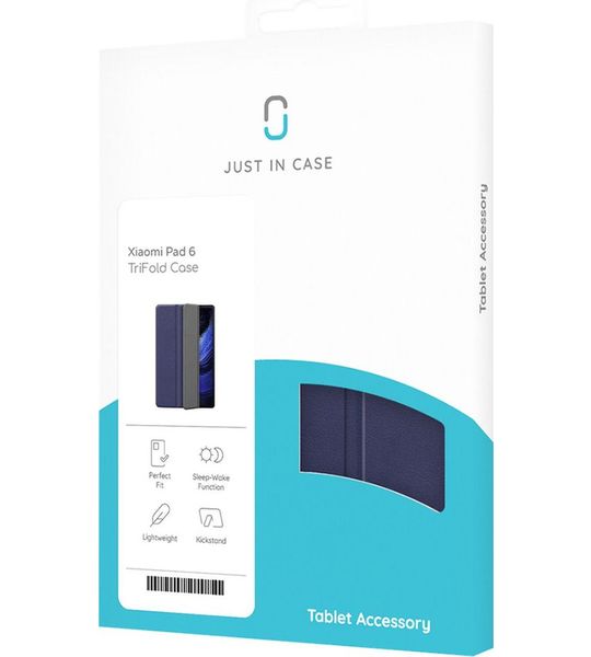 Just in Case Xiaomi Pad 6 - TriFold Smart Book Case - Blue