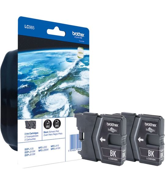 Brother LC-985 Twinpack zwart