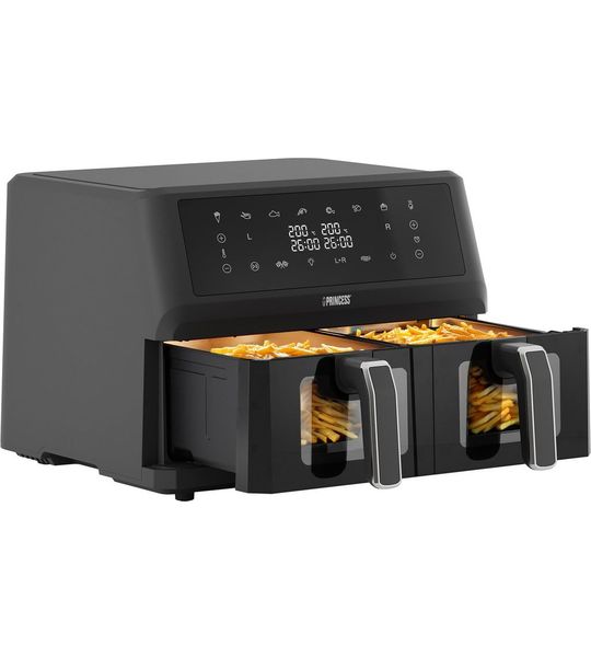 Princess Double Basket Airfryer 182276 - Dubbele heteluchtfriteuse - 2 manden