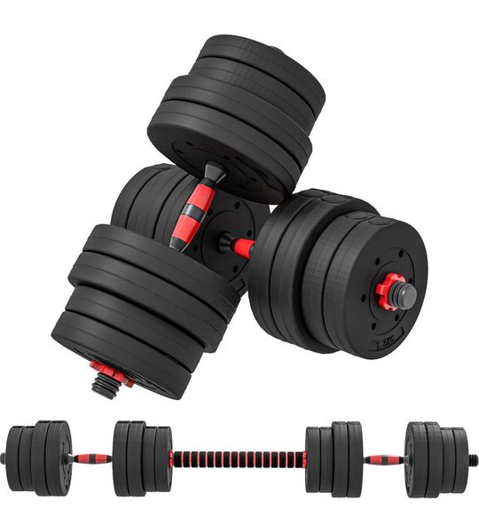 HOMCOM - Halterset - verstelbaar - antisliphandvat - Zwart